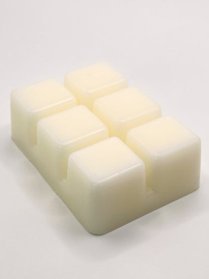 Angled close up of Pumpkin Pie 85g wax melt bar showing the smooth wax surface from the Hellomelts Autumn Collection