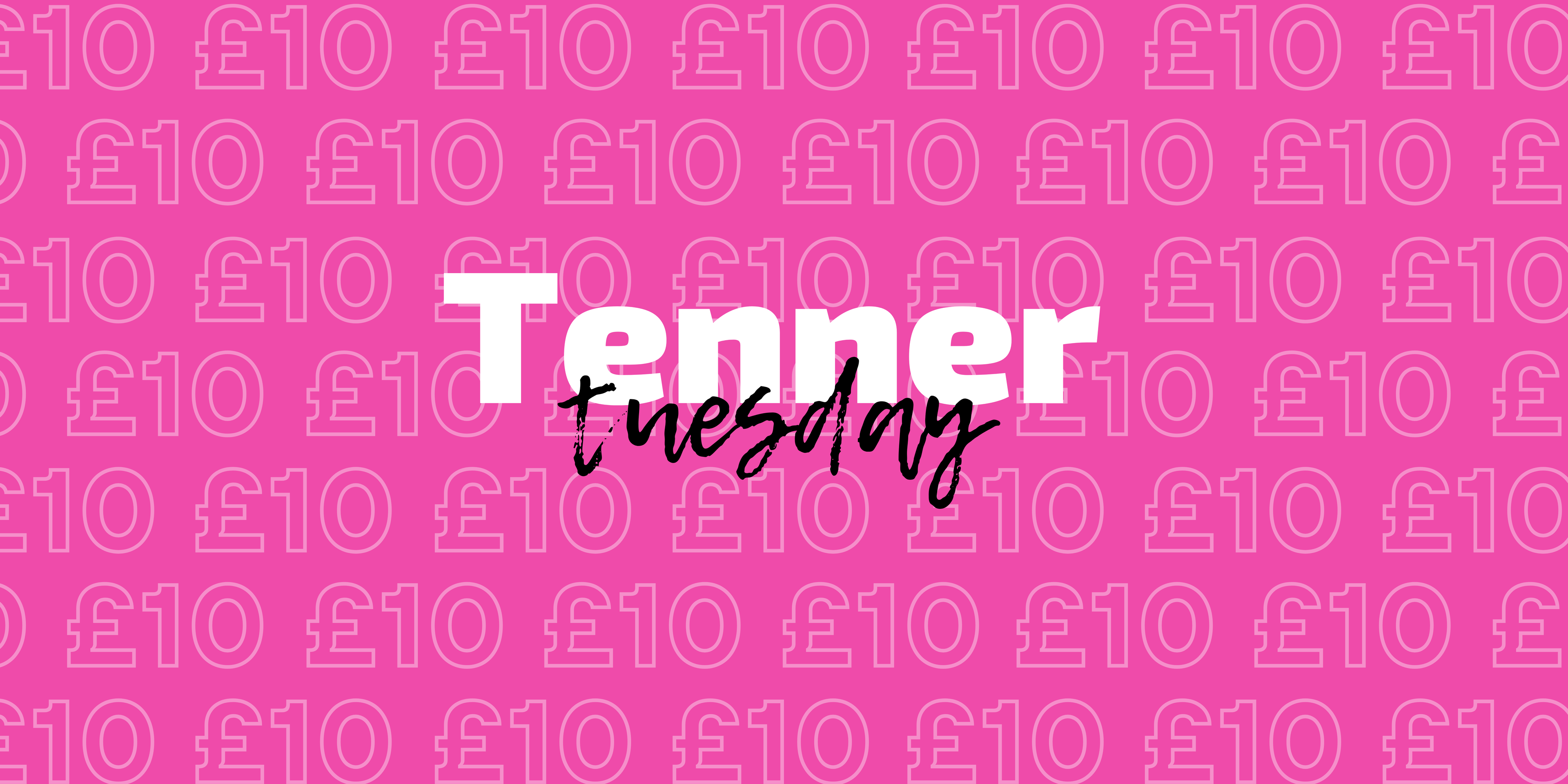 Tenner Tuesday hero banner promoting weekly £10 candle and wax melt deals from Hellomelts